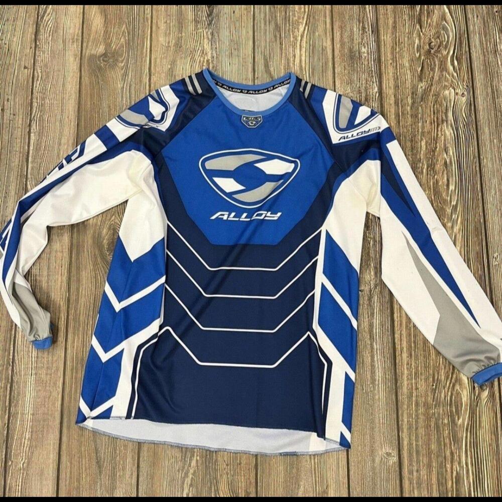 Alloy Motocross Jersey | Blue Size Med
